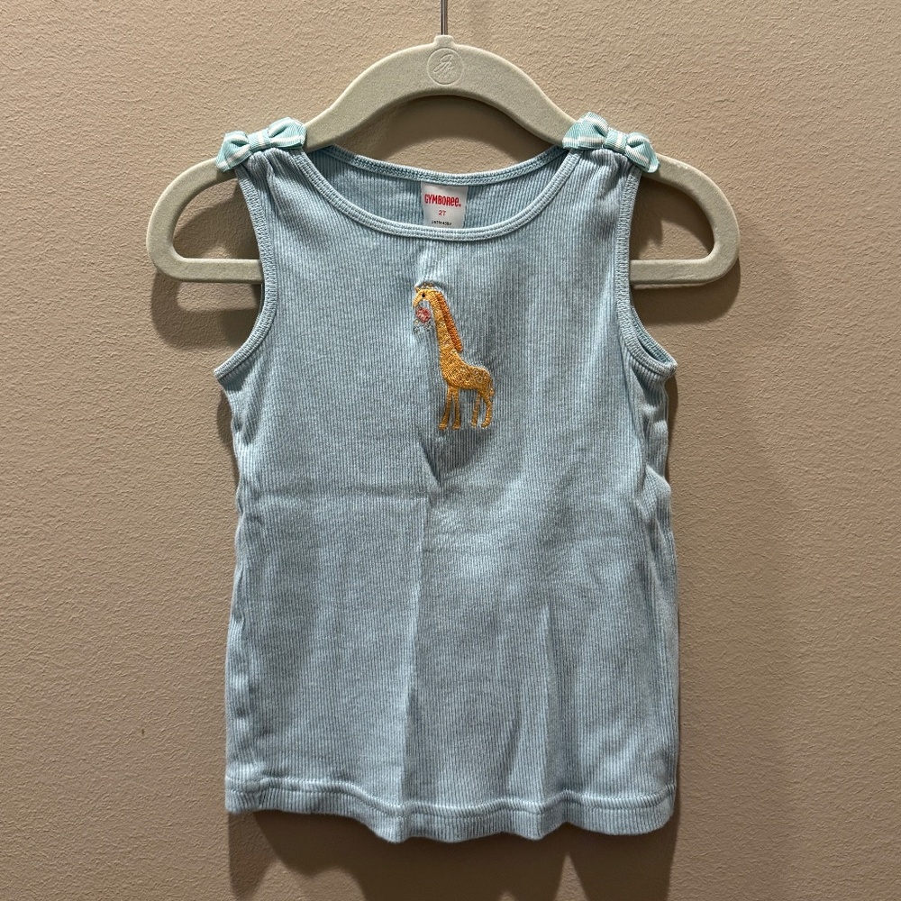 Gymboree Tank Top with Giraffe | Size 2T | Blue